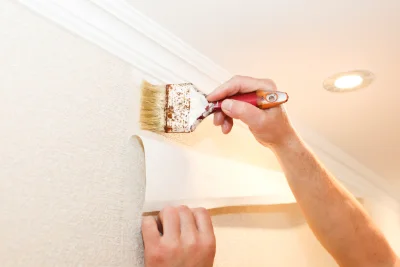 Pose de papier peint à Escaro — revêtements muraux et toiles de verre